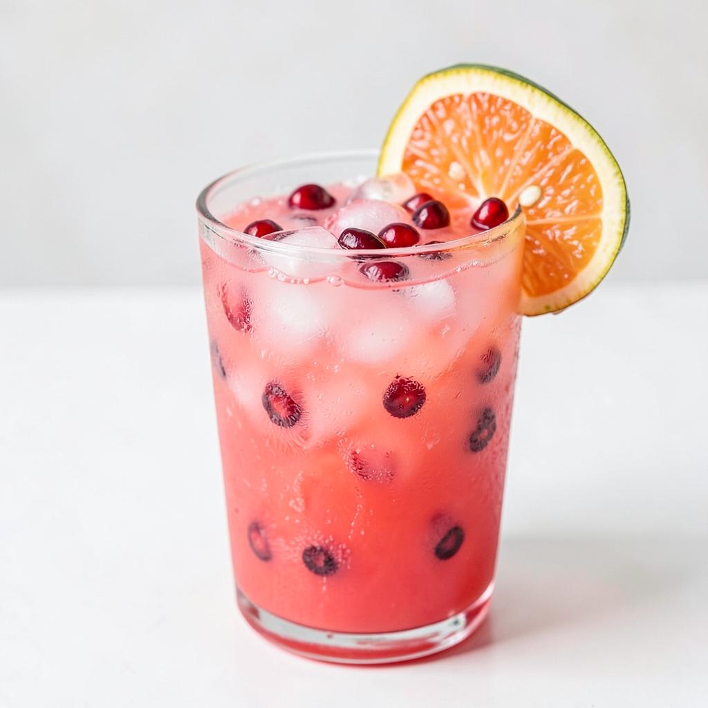 Drink Vermelho Tropical com framboesa, melancia e romã
